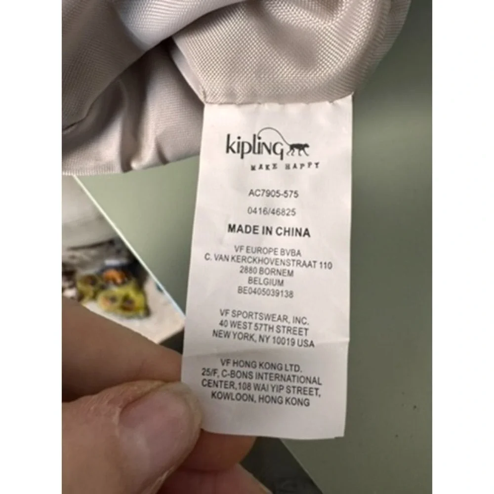 Kipling PURPLE GARDEN AC7427 Keiko Crossbody Bag NEW Travel Lightweight 90's Y2K - Picture 7 of 14